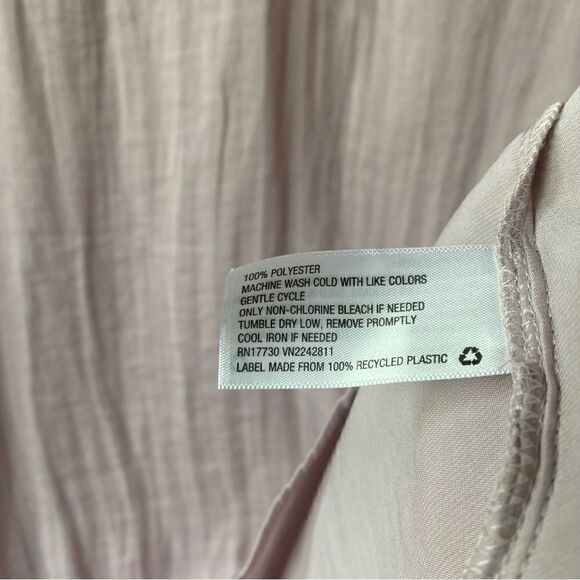 Ava & viv light purple lavender flowy silky long sleeve blouse 2x plus size - Picture 4 of 7